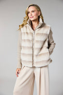 Faux Fur Jacket - Beige
