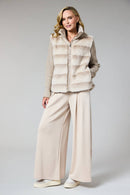 Faux Fur Jacket - Beige