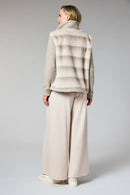 Faux Fur Jacket - Beige