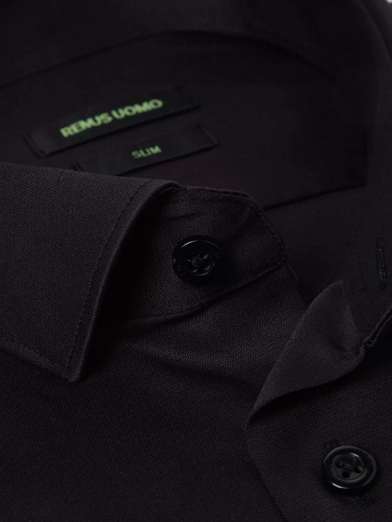Remus Uomo Slim/F Kirk Shirt - Black