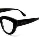 Claudia Big Cat Eye Reading Glasses - Black 1.5