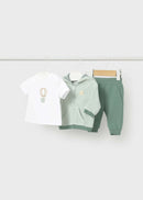 3 Piece Tracksuit Set - Moss