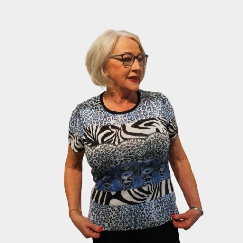 Print Twinset - Blue