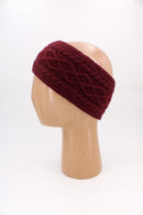 Cable Headband - Burgundy