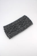 Cable Headband - Grey