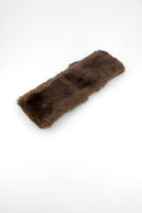 Fur Headband - Dark Brown