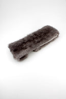 Fur Headband - Dark Grey