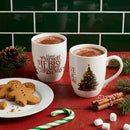 Set of 6 Mugs in Hatbox - Christmas Tree