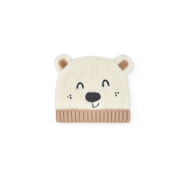 Bear Hat For Baby - Off White