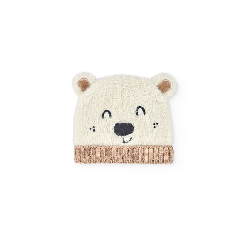 Bear Hat For Baby - Off White