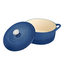 Cast Iron 26cm Round Casserole - Cobalt