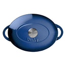 Cast Iron 28cm Oval Casserole - Cobalt