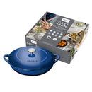 Cast Iron 30cm Shallow Casserole - Cobalt