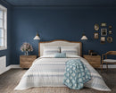Folk Stripe Duvet Cover Set - Teal