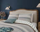 Folk Stripe Duvet Cover Set - Teal