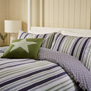 Long Island Beach House Duvet Set - Green/Slate