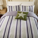 Long Island Beach House Duvet Set - Green/Slate