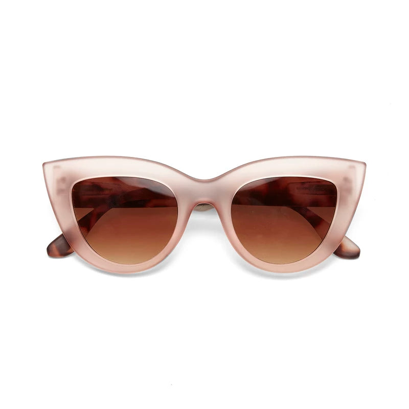 Claudia  Big Cat Sunglasses - Pink Havana