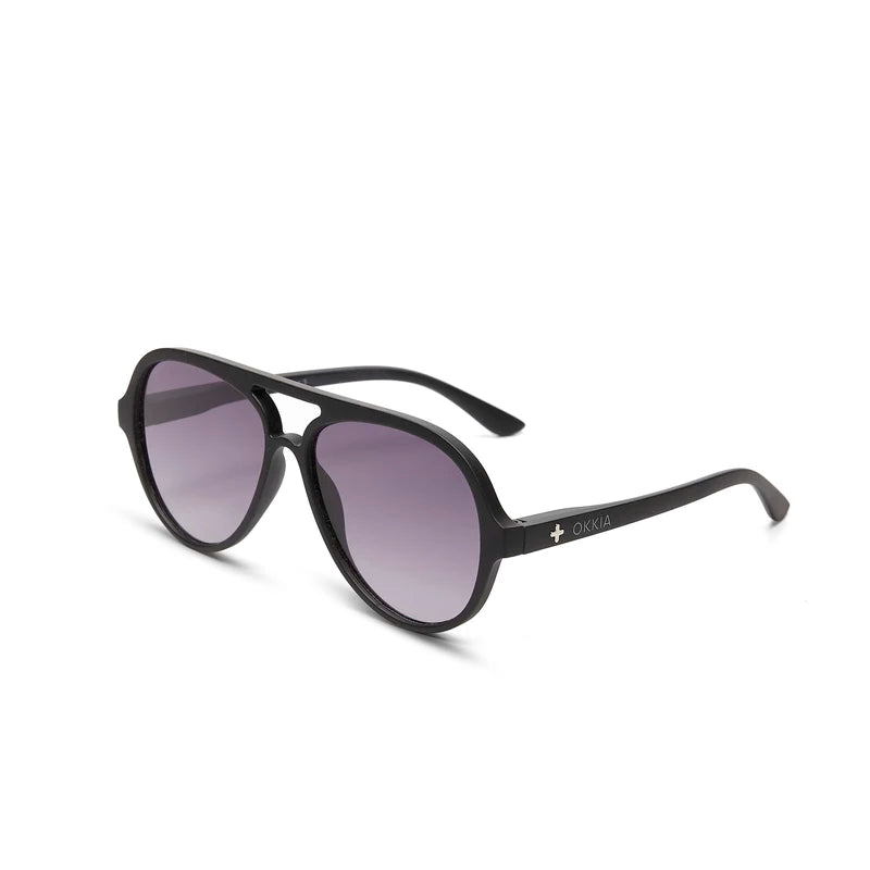 Alessio Aviator Sunglasses - Black