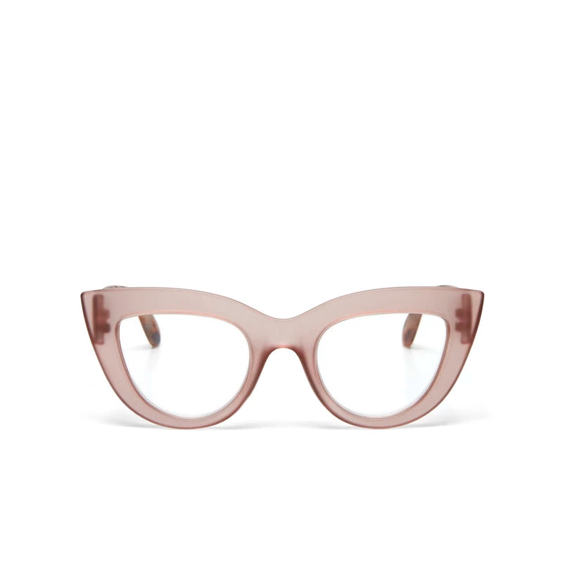 Claudia Big Cat Eye Reading Glasses 2.0 - Pink/Havana