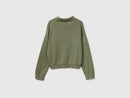 Boxy Fit Polo Collar Jumper - Olive Green