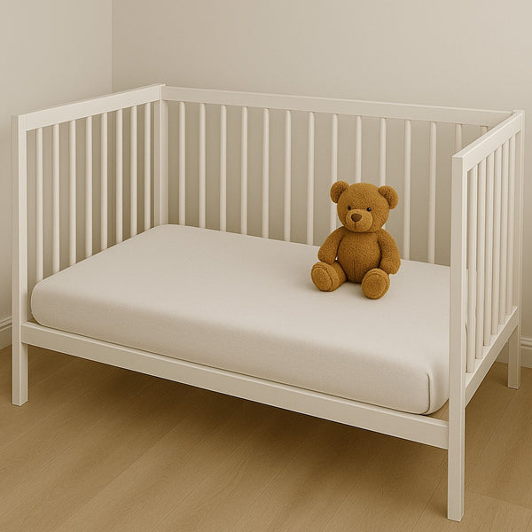 Jersey Fitted Cot Sheet - White