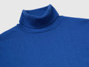 Pure Merino Wool Turtleneck Jumper - Airforce Blue