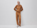 Cable Polo Collar Jumper - Camel