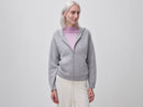 Dropped Shoulder Knit Hoodie - Grey