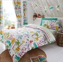 Jungle Fun Pencil Pleat Curtains 66" x 72"