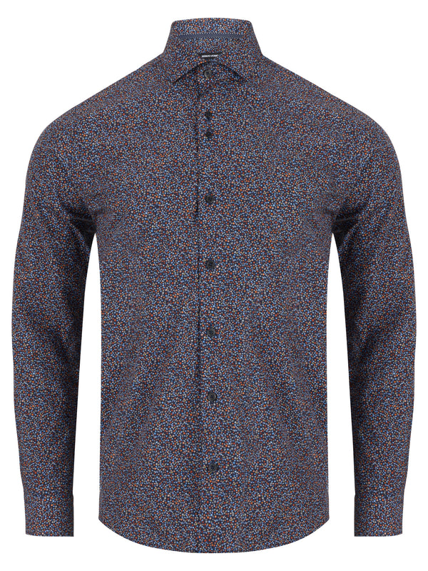 Tapered Shirt - Navy1