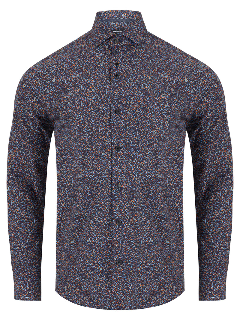 Tapered Shirt - Navy1