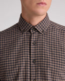 Parker Tapered Shirt - Brown Grey