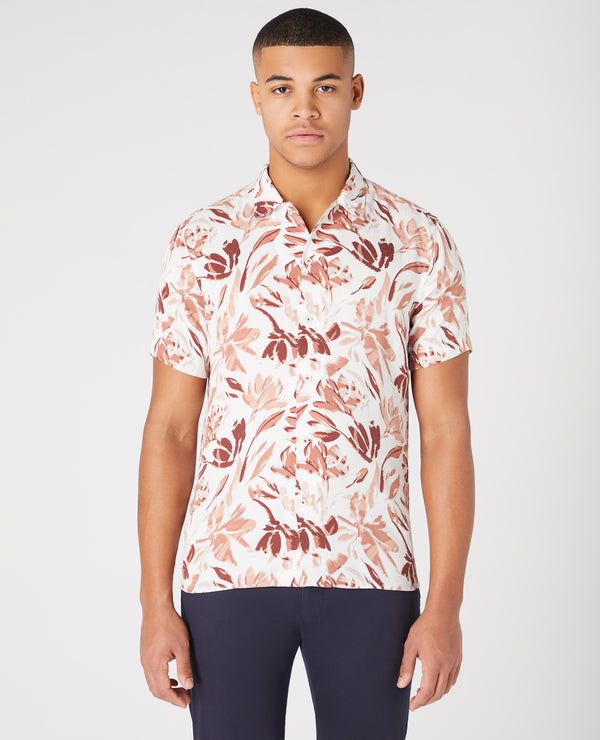 Tapered/C Paolo Shirt - Light Wine