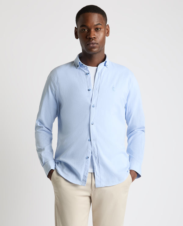 Tapered/Parker Shirt - Light Blue Grey
