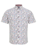 Casual Short Sleeve Shirt - Peach