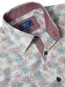 Casual Short Sleeve Shirt - Peach