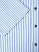 Casual Short Sleeve Shirt - Light Blue