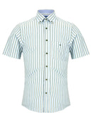 Casual Short Sleeve Shirt - Light Green