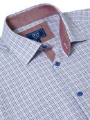 Casual Short Sleeve Shirt - Maroon