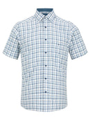 Casual Short Sleeve Shirt - Royal Blue