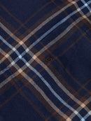 Regular Casual Shirt - Navy/brown