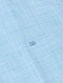 Casual Short Sleeve Shirt - Light Blue