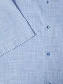 Casual Short Sleeve Shirt - Light Blue Grey