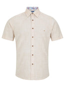Casual Short Sleeve Shirt - Stone