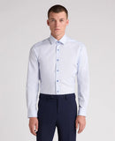 Tapered Fit Parker Shirt - Light Blue Grey