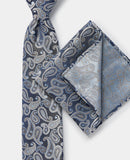 Mens Tie &amp;amp; Pocket Set - Dark Blue/black