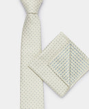 Mens Tie &amp; Pocket Set - Wheat/oatmeal