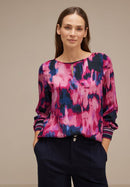Printed Mat-Mix Shirt - Bright Cosy Pink