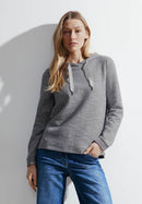 Boucle Hoody Shirt - Casual Denim Blue